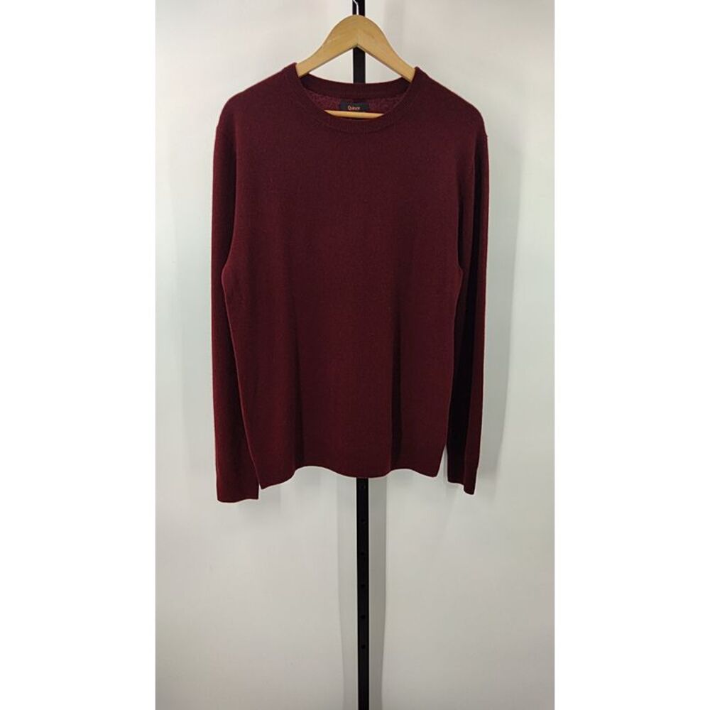 Quince Burgundy Crewneck Sweater